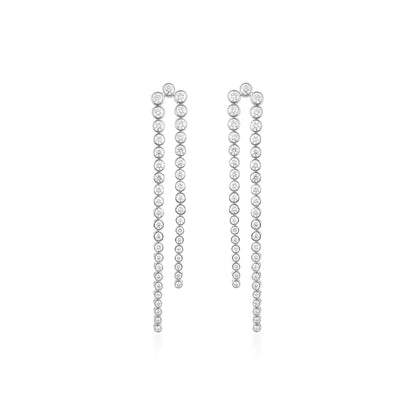 Diamond Lasso Linear Earring