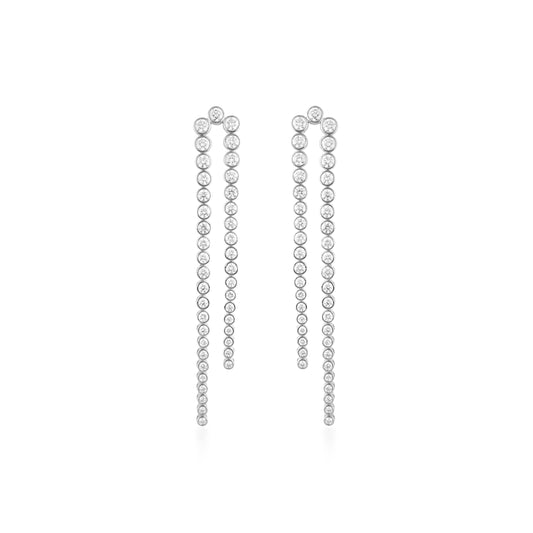 Diamond Lasso Linear Earring