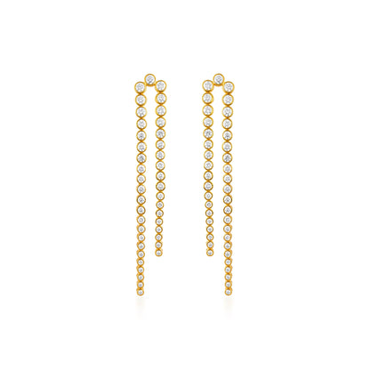 Diamond Lasso Linear Earring