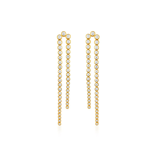 Diamond Lasso Linear Earring