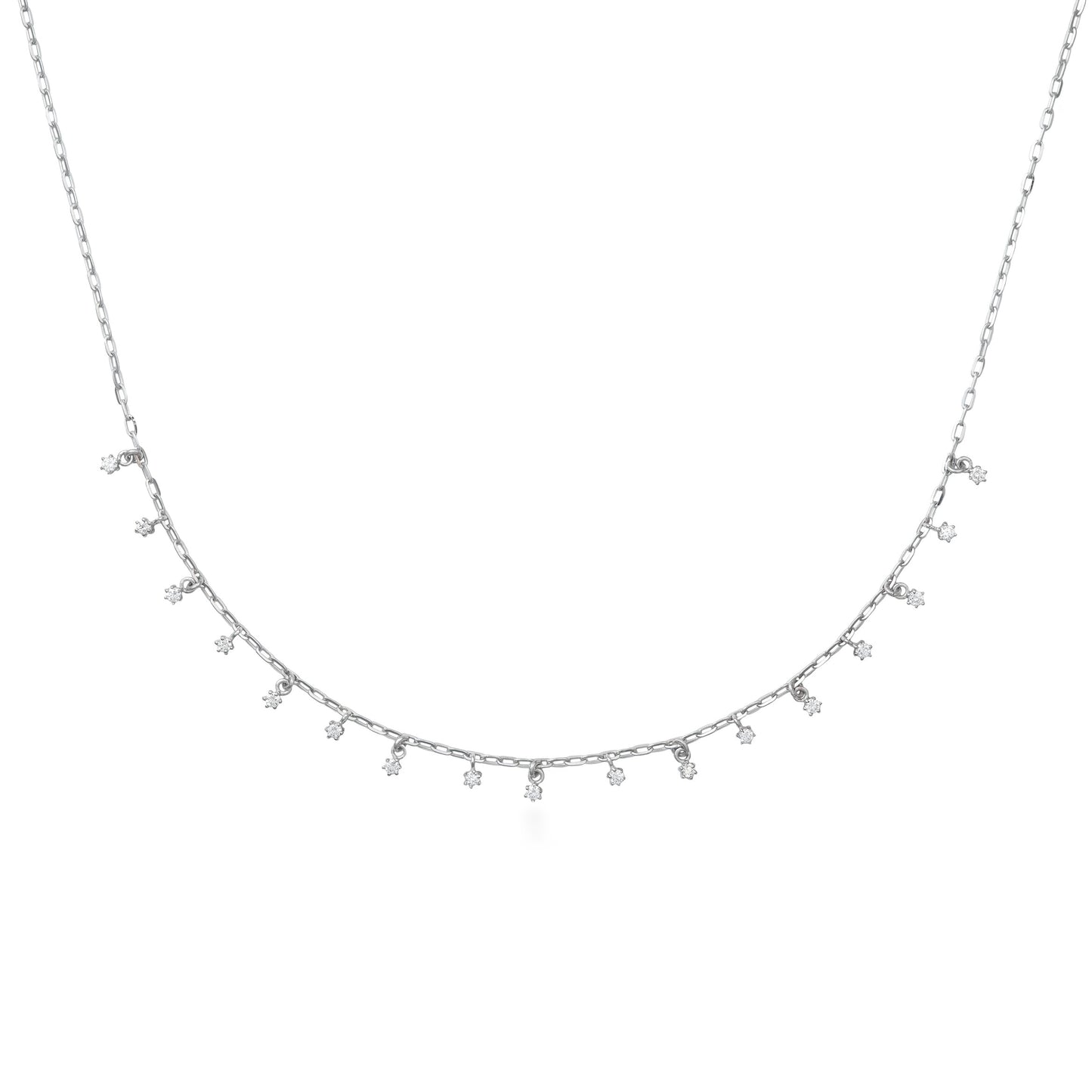 Dancing Drop Diamond Necklace