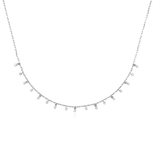 Dancing Drop Diamond Necklace