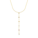 Fancy Color Multi-Shape Diamond Lariat Necklace