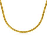 Fancy Color Diamonds Slanting Pave Necklace