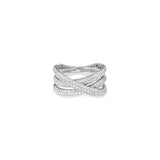 Pave Tri Orbit Ring