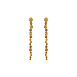 Fancy Color Diamond Linear Bezel Reversed Set Earrings