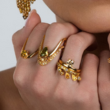 Fancy Color Diamond Floating Ring