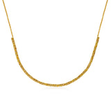 Fancy Color Pave Bar Links Necklace