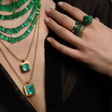 Extra Large Ishtar Emerald Necklace