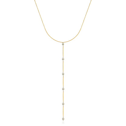 Diamond Marquise Lariat Necklace