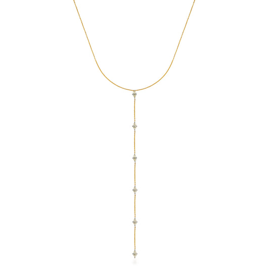 Diamond Marquise Lariat Necklace