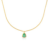 Ishtar Emerald Shield Necklace