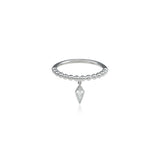Diamond Kite Drop Ring
