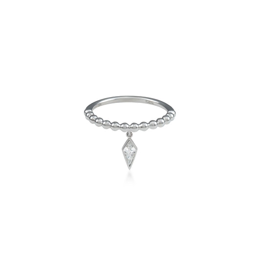 Diamond Kite Drop Ring
