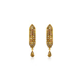 Stardust Fancy Colored Diamond Pave Pear Drop Hoops