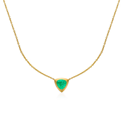 Ishtar Trillion Emerald Necklace