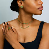 15 Baguette Fringe Necklace