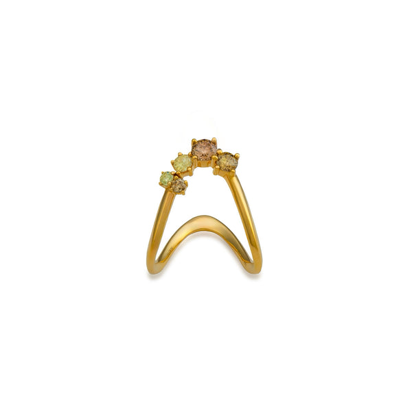 Natural Color Cluster Vanki Ring