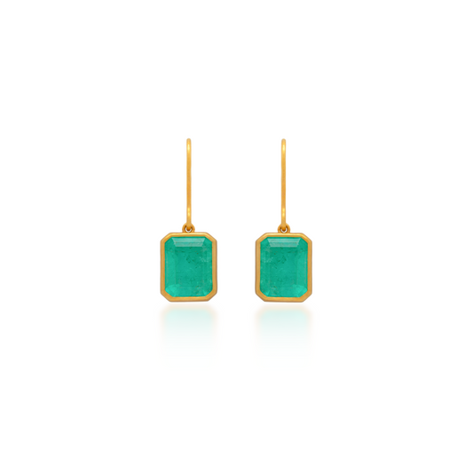 Ishtar Emerald Dangle Earrings