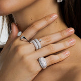 Kite Diamond Floating Cleopatra Ring