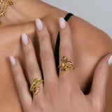 Fancy Color Diamond Vine Ring