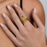 Fancy Color Diamond Couronne Ring