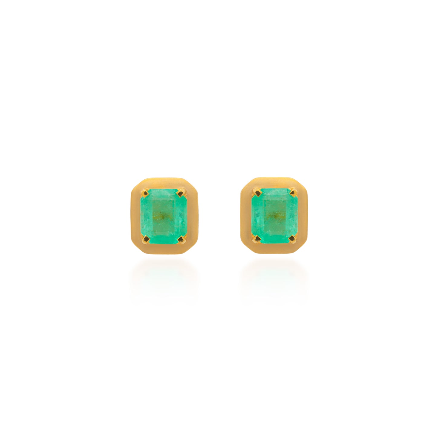 Ishtar Emerald Stud Earrings