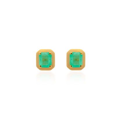 Ishtar Emerald Stud Earrings