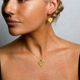 Fancy Color Diamond Pave Heart Pendant Necklace