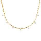 Dancing Fancy Shape Diamond Necklace