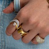 Petite Pear Diamond Vanki Ring