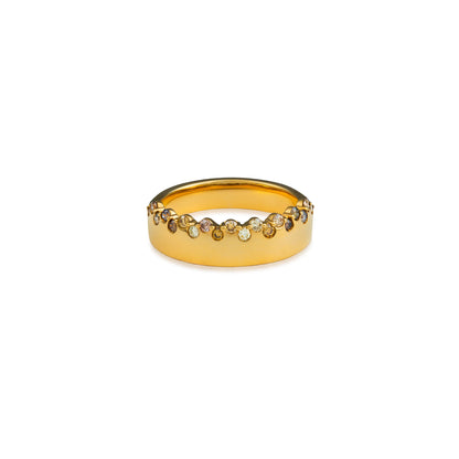 Fancy Color Diamond Dust Mini Band