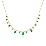 Dancing Emerald Dream Drop Necklace