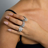 Petite Oval Diamond Vanki Ring