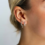 Petite Pear Pave Huggies