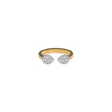Diamond Pave Gap Ring