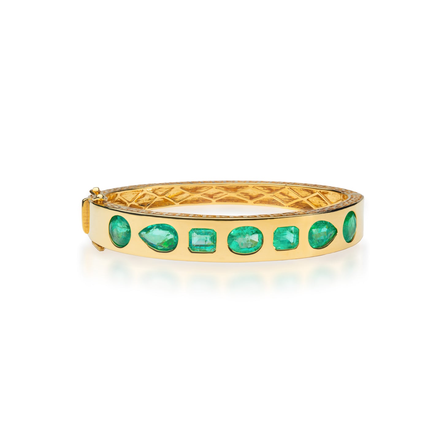 Ishtar Emerald Fancy Shape Bangle