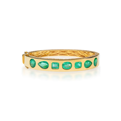 Ishtar Emerald Fancy Shape Bangle
