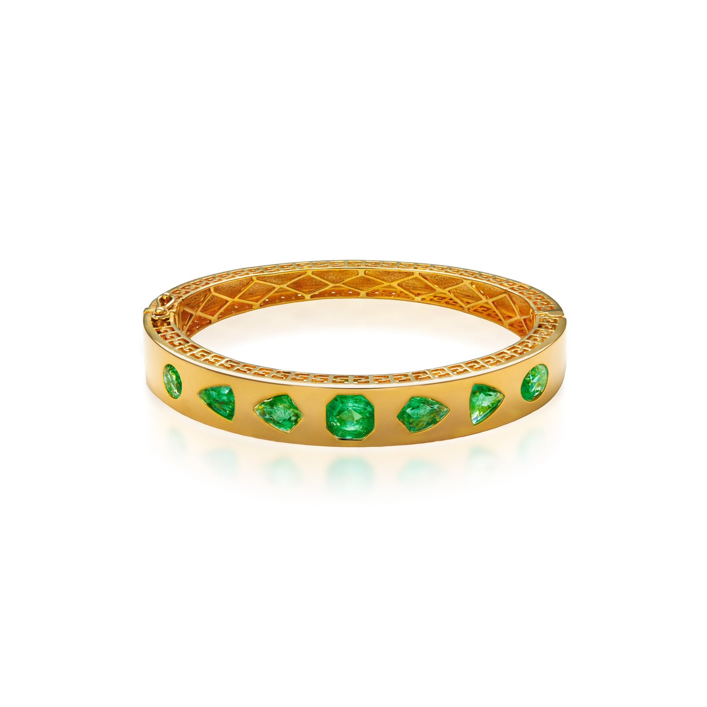 Ishtar Emerald Fancy Shape Bangle