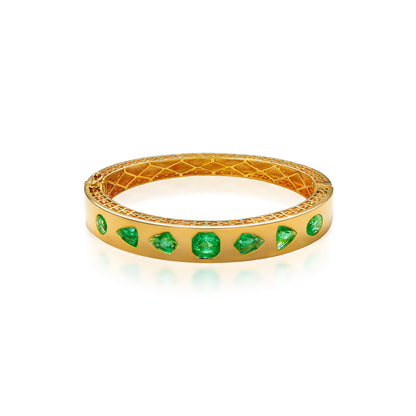 Ishtar Emerald Fancy Shape Bangle