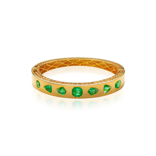 Ishtar Emerald Fancy Shape Bangle