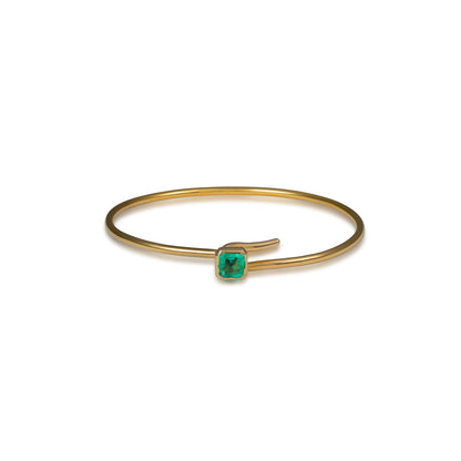 The JJ Knot Princess Emerald Bangle