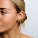 Fancy Color Diamond Aurora Pave Earrings