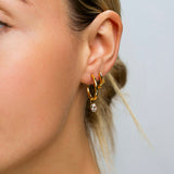 Small Briolette Drop Hoops