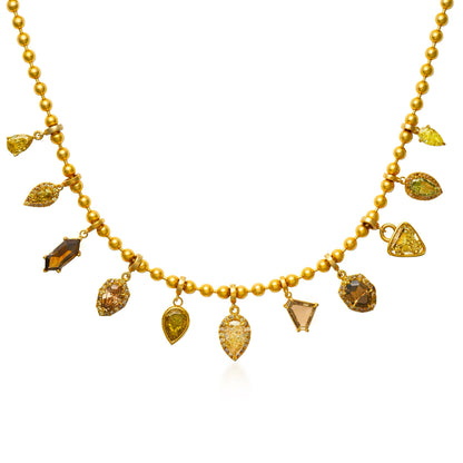 Fancy Color Bullet Diamond Prong Charm