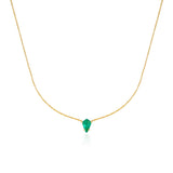 Floating Kite Emerald Necklace
