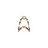 Diamond Pear Vanki Ring