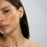 Mother of Pearl Fancy Color Diamond Daisy Necklace