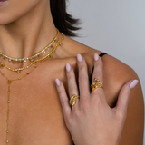 Fancy Diamond Serpent Ring