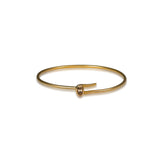 The JJ Knot Oval Diamond Bangle